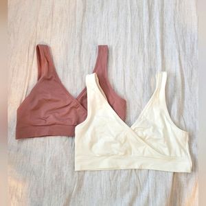 Auden Women's Bras in Mauve and Cream